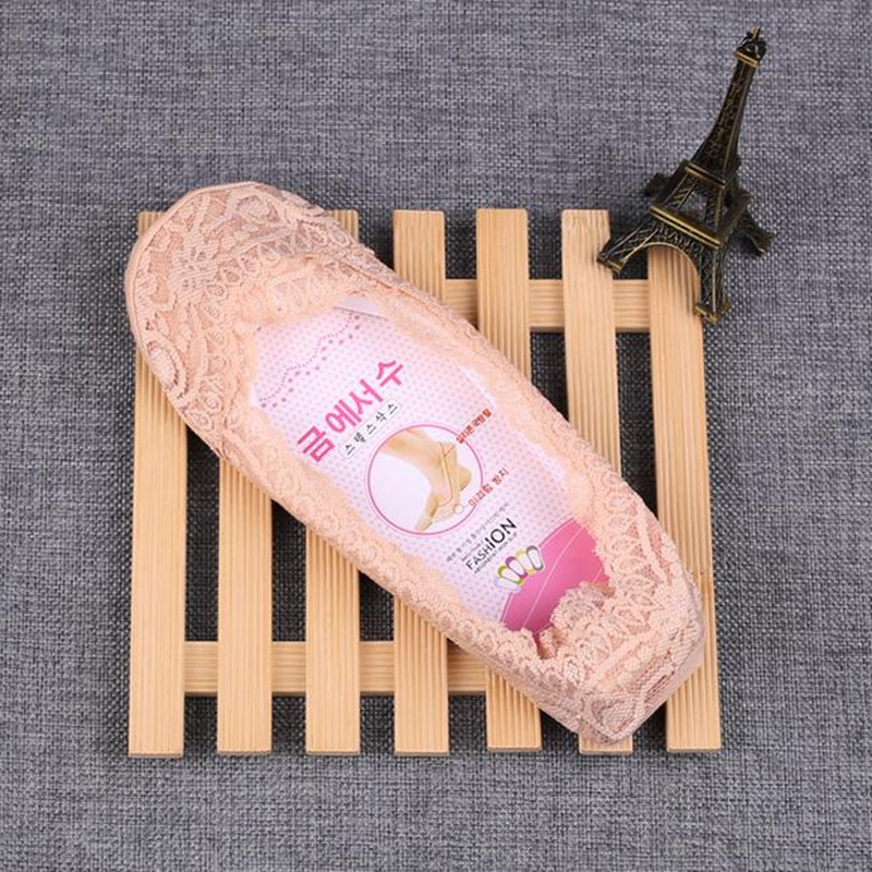 Calcetines invisibles de encaje para mujer, medias de silicona antideslizantes de 360 grados, 10 par/lote