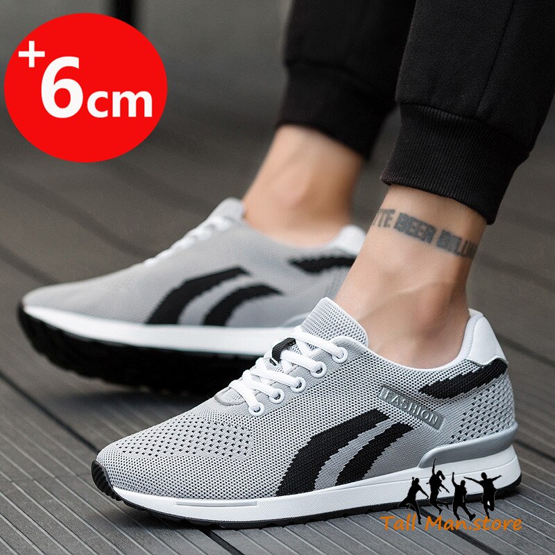 Aufzug Schuhe Männer Turnschuhe Erhöaufgehängt Schuhe Höer ErhöHenne Schuhe Einlegesohlen 6CM Höer Zunehmende Schuhe