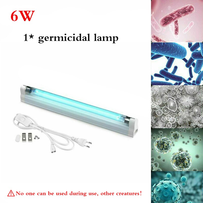 6W 8W Germicidal Sterilizer UV LED Lamp 110v 220v Ultraviolet Quartz Linear Light Ozone Generator Disinfection Deodor Bar Tube: 6W