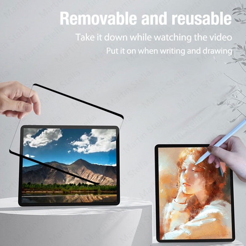 Film papierowy jak na Ipad Pro 11 2021 2020 12.9 9.7 10.2 9 generacji Screen Protector na Ipad Air 4 1 2 3 Mini 5 6 akcesoria
