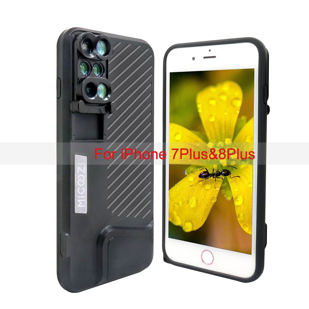 Neue Für iPhone 11 Pro Max Kamera Objektiv Kit Fisheye Weitwinkel Makro Teleskop CPL Objektiv Fall Abdeckung Für iPhone X XR XS Max 7 8 Plus: For iPhone 7 8 Plus