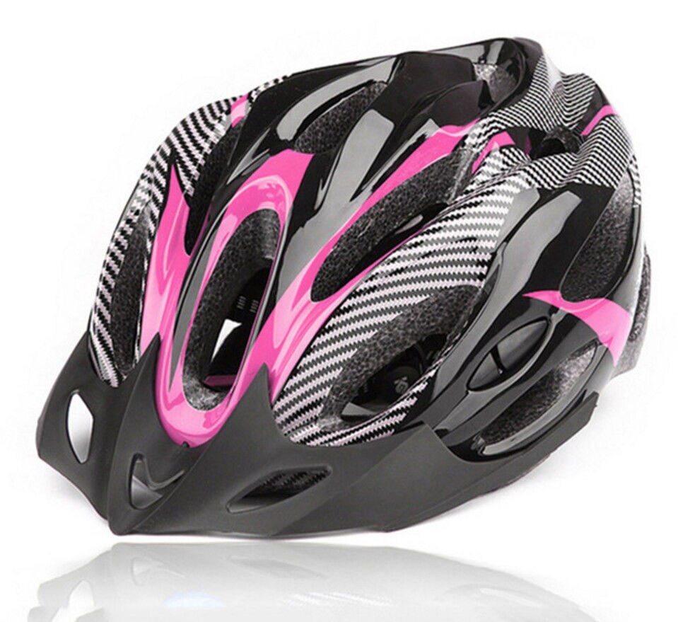 vélo cyclisme casques mat hommes femmes unisexe casque de vélo montagne route vélos intégralement moulé cyclisme casquettes de sécurité: Rose