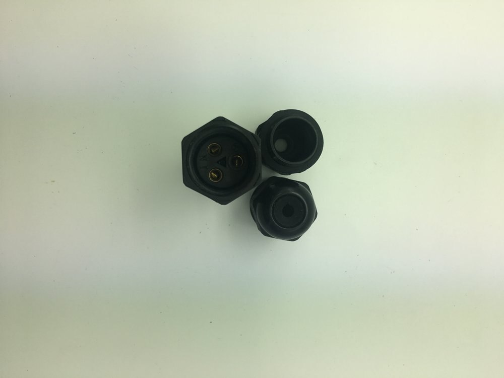 4pcs/lot IP68 Waterproof Connector 3 Pin Electrical Terminal Adapter Wire Connector Screw Soldering Pin connector for Light