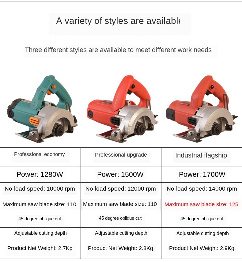 Stone cutting machine tile woodworking small portable household marble machine slotting machine