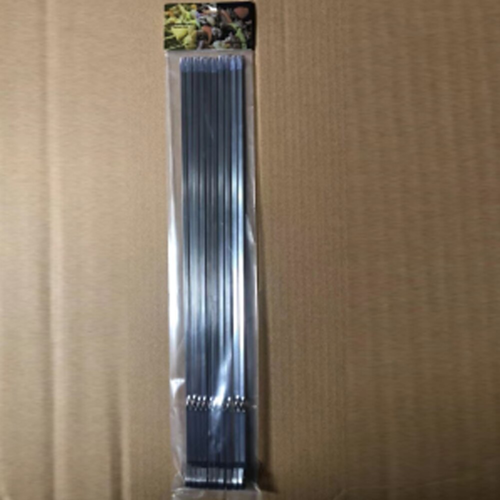 Set universale di spiedi in acciaio inox 107 cm per barbecue a gas