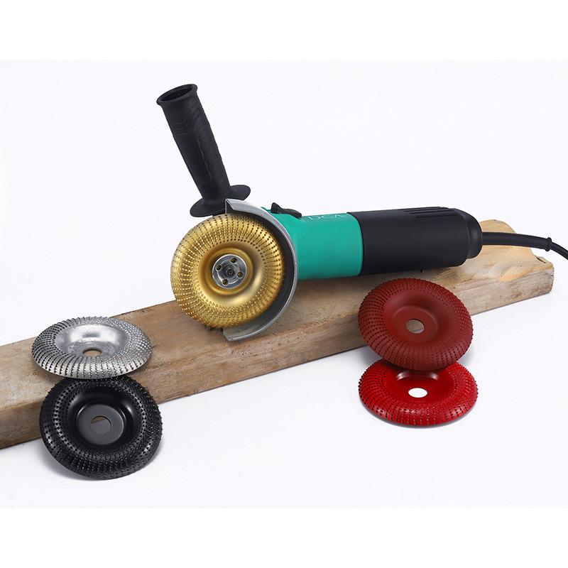 Wood Shaping Disc Tungsten Carbide Carving Disc Grinder Wheel Abrasive Disc Coating Bore Shaping Rotary Tool for Angle Grinder