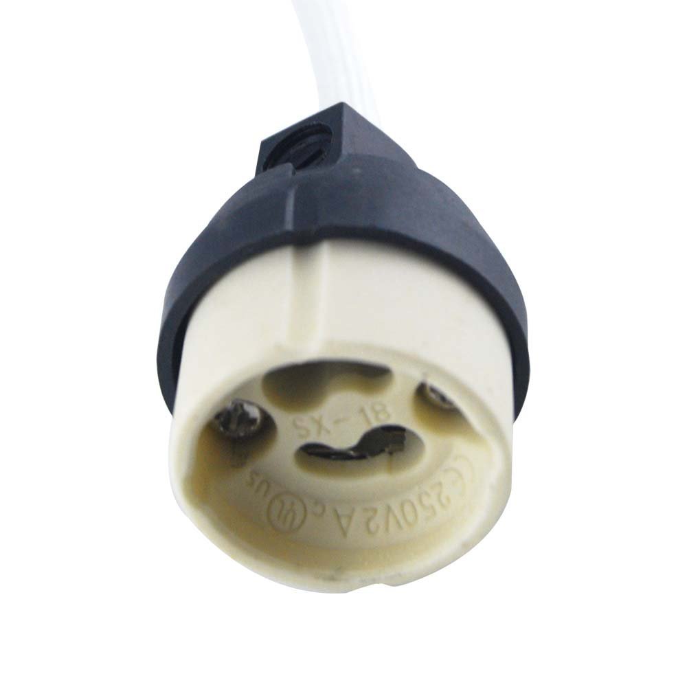 Soporte de bombilla halógena de cerámica, conector para tira de LED GU10,