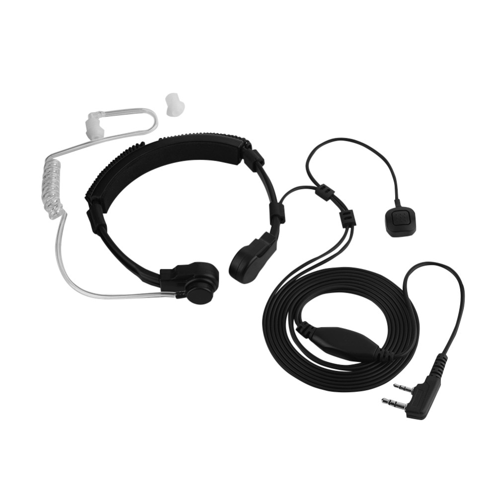 Keel Microfoon Keel Trillingen Headset Hoofdtelefoon Voor Baofeng UV-5R UV-B5 UV-B6 BF-888S Walkie Talkie Oortelefoon Headset