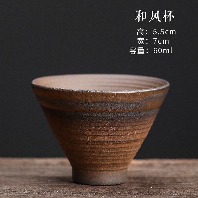 1 stk /3 stk japansk stil keramisk kaffekopp porselen personlig enkelt keramikk tekopper drinkware vin krus vann krus: 3 stk / B -60ml