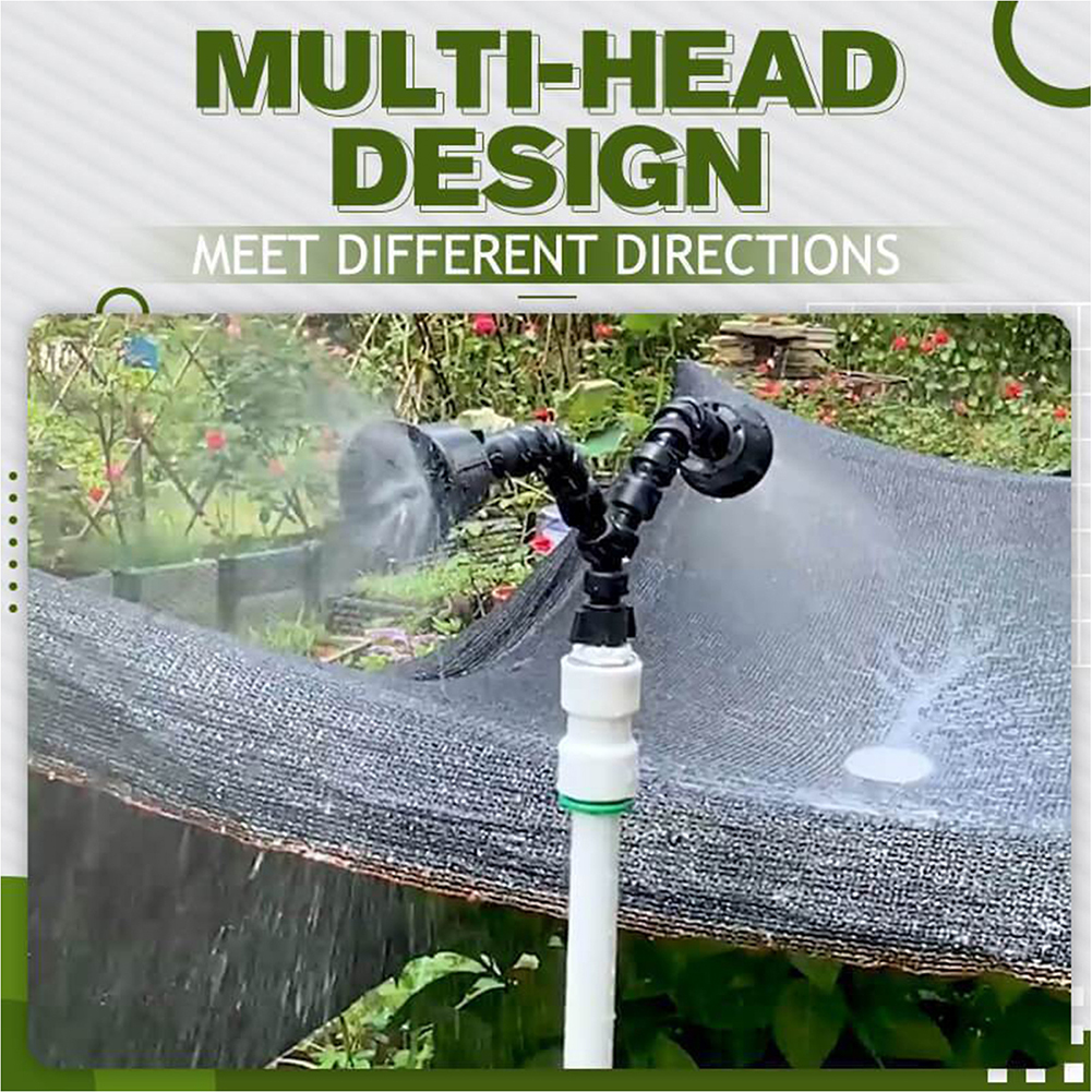 Adjustable 360 Degree Rotating Spray Nozzle Garden Greenhouse Irrigation Sprinkler System Watering Atomizing Sprayer Fogger