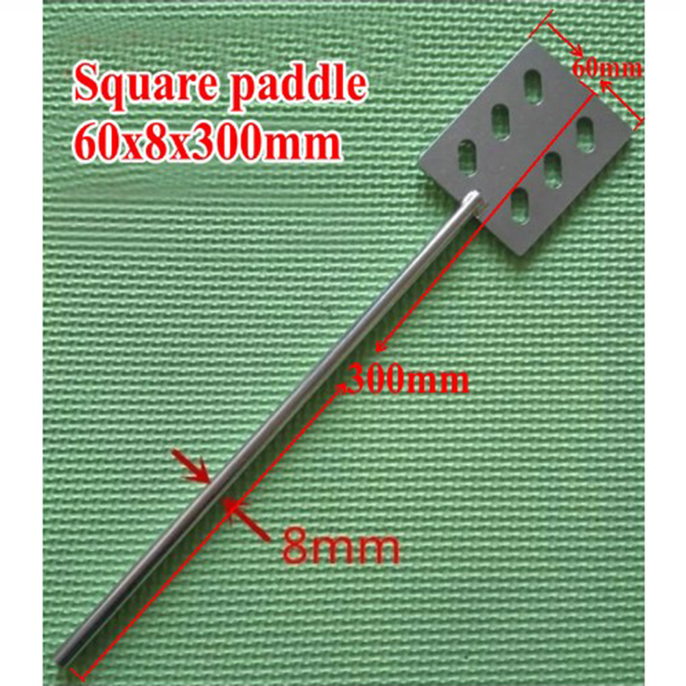 1 pcs laboratório lâmina tipo quadrado do aço inoxidável placa de pá com folha-largura 60 50 40mm mm mm, lâmina com haste de agitação impulsor