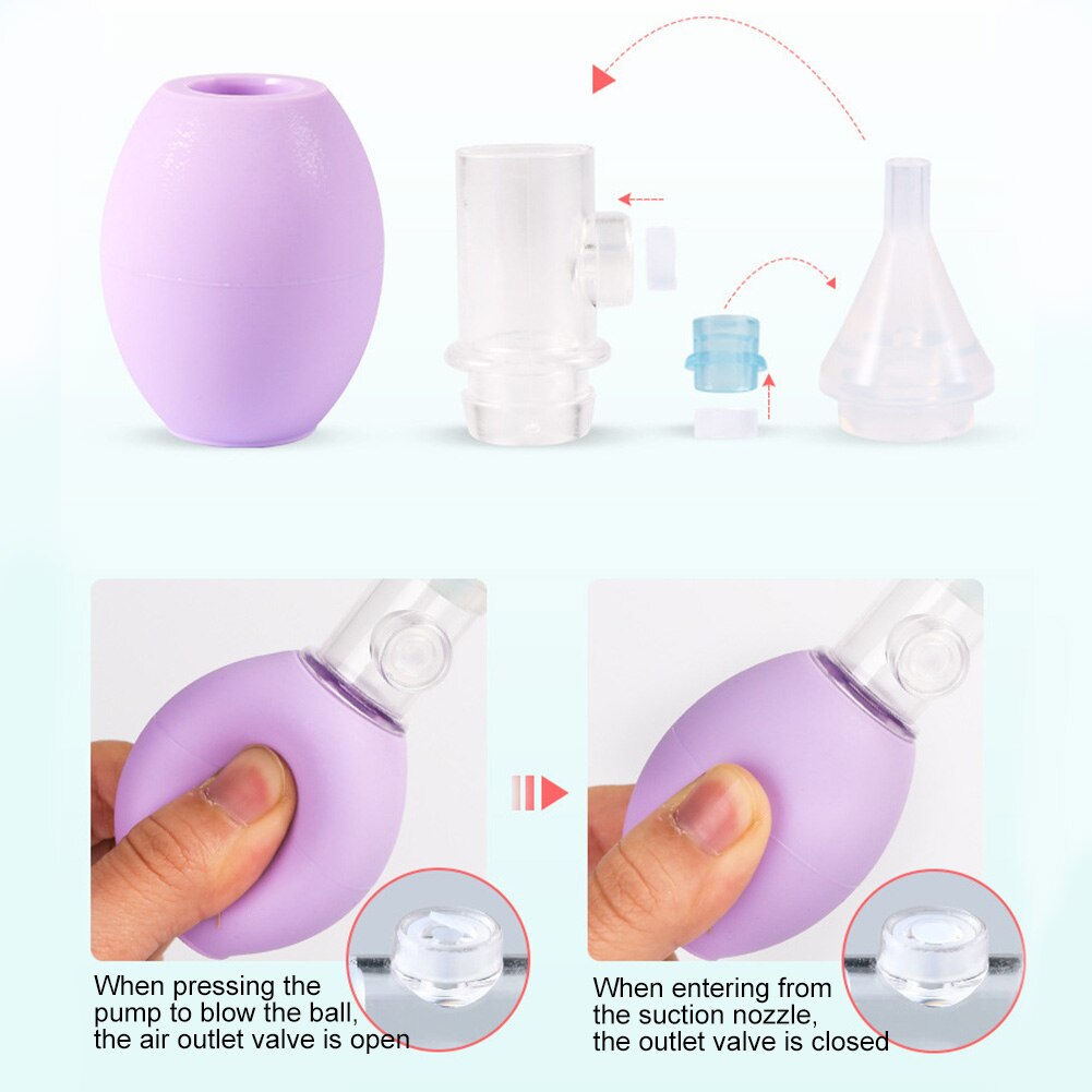 -né Anti-reflux bambins nez nettoyant Congestion pour bébé infantile aspirateur pompe nasale aspirateur hygiénique ménage