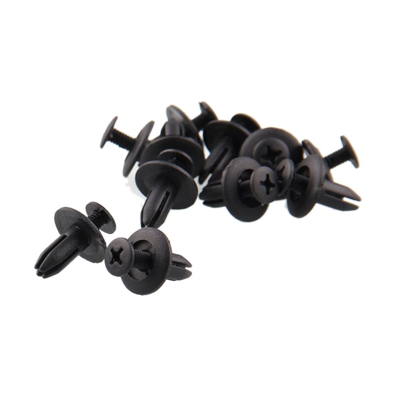 120 X 6Mm Car Plastic Rivets Hole Dia Fastener Bumper Push Pin Clips