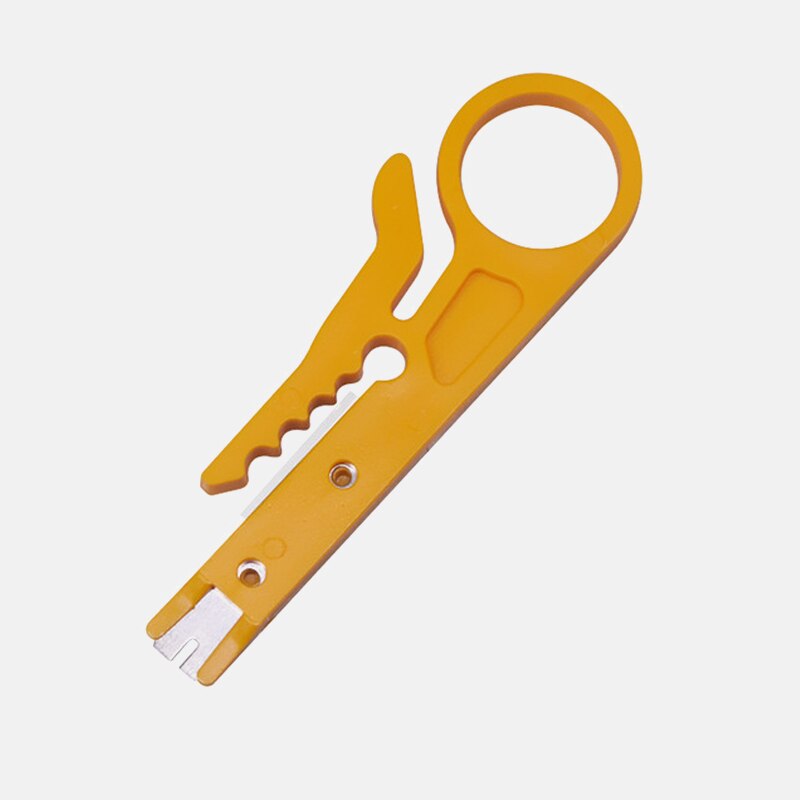 Multifunction Coaxial Automatic Stripping Pliers Wire Cable Tool Wire Stripper Urijk Stripping Crimping Tool with Hexagon Wrench: yellow