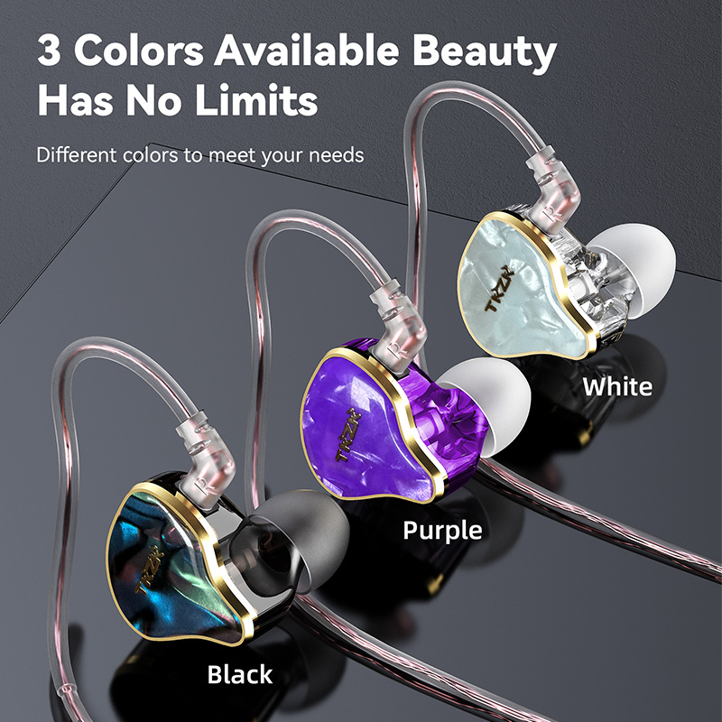 TKZK TK02 HiFi In-Ear Earphones - High-Purity OFC Cable 3.5mm 2Pin Plug Comfortable Wear for Wide Compatibility Improved Model