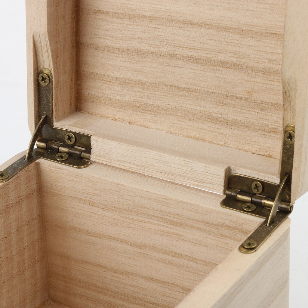 Storage Wood Box Case For Jewel Small Gadget Memory Keepsake for necklace bracelet bangle earrings charms 5.8x9.5x9.5cm