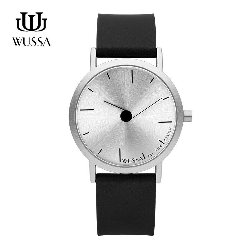 WUSSA note series simple neutral quartz couple watch: Q0-FRYX-39AB