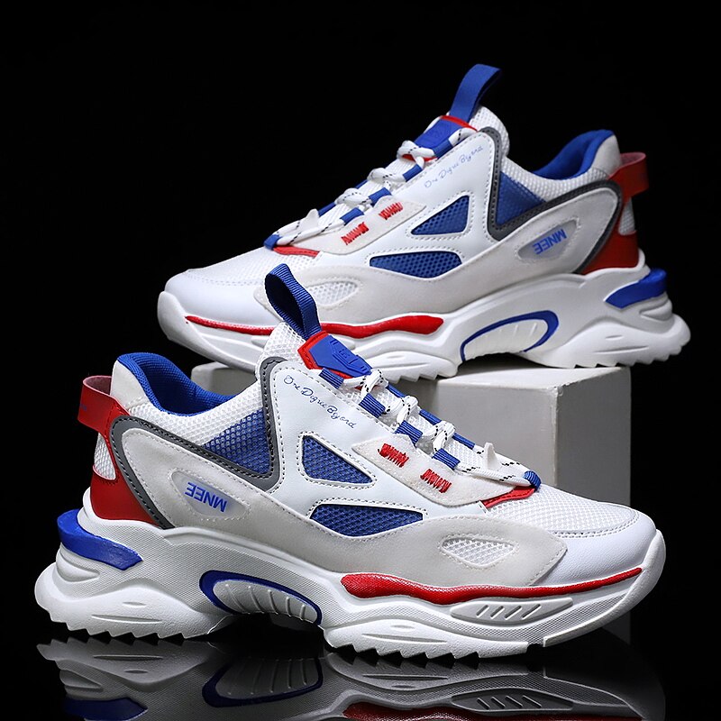 hombres zapatos papá zapatos de running transpirables y ligero zapatillas de deporte otoño deportes nuevos zapatos pasarela zapatos 39-44