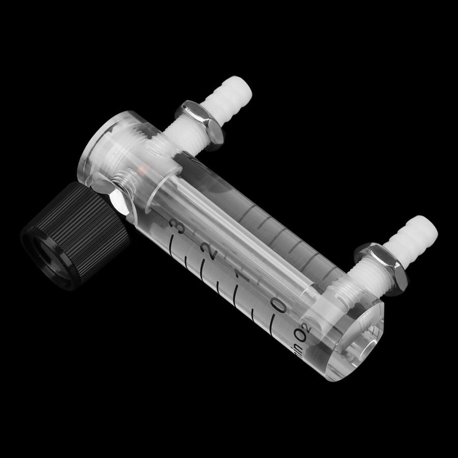 0-3LPM Gas Durchflussmesser, flow Meter Mit Regelventil Für Sauerstoff/Luft/Gas-Anschluss 8mm Schlauch Barb Fluss Sensoren