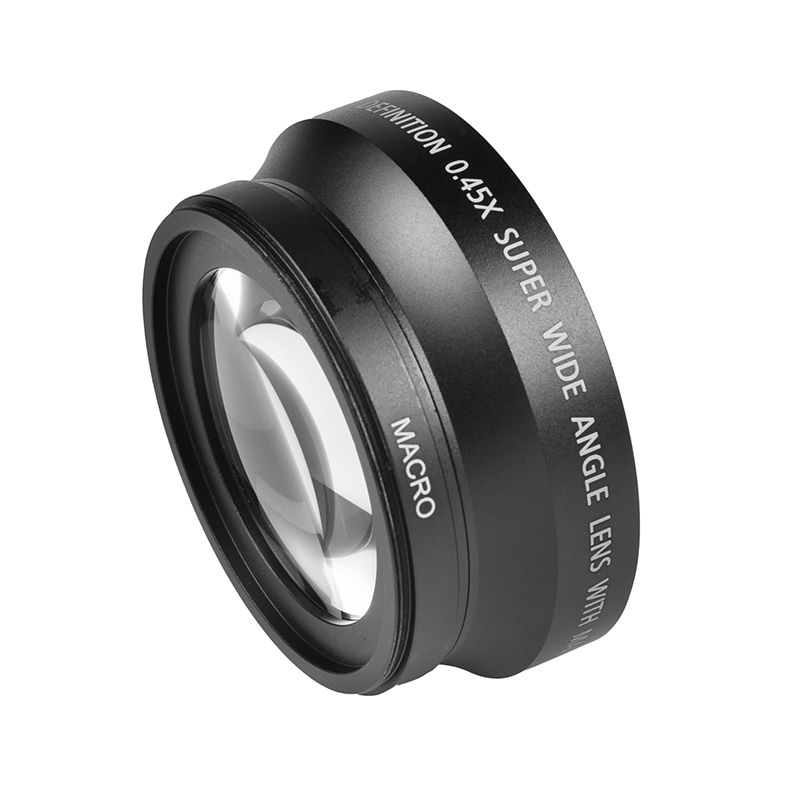 Vlogmagic 62Mm/67Mm/72Mm 0,45x Groothoeklens Met Macro Close-Up Voor Dslr Videocamera 'S Camcorder
