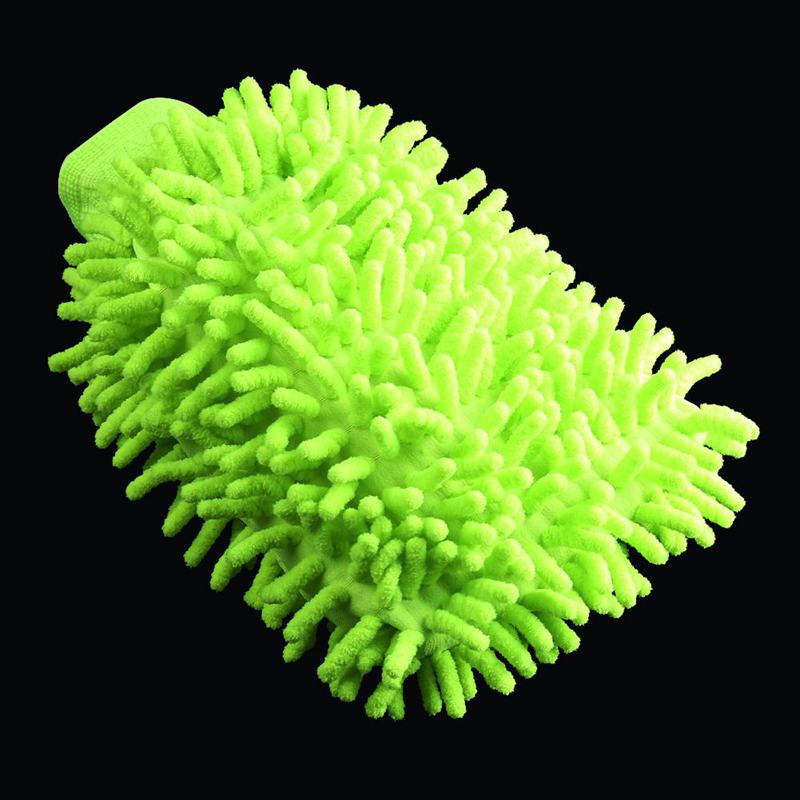 Ultra blød chenille mikrofiber premium ridsefri vaskhandsker skyllemiddel ultra mikrofiber grøn