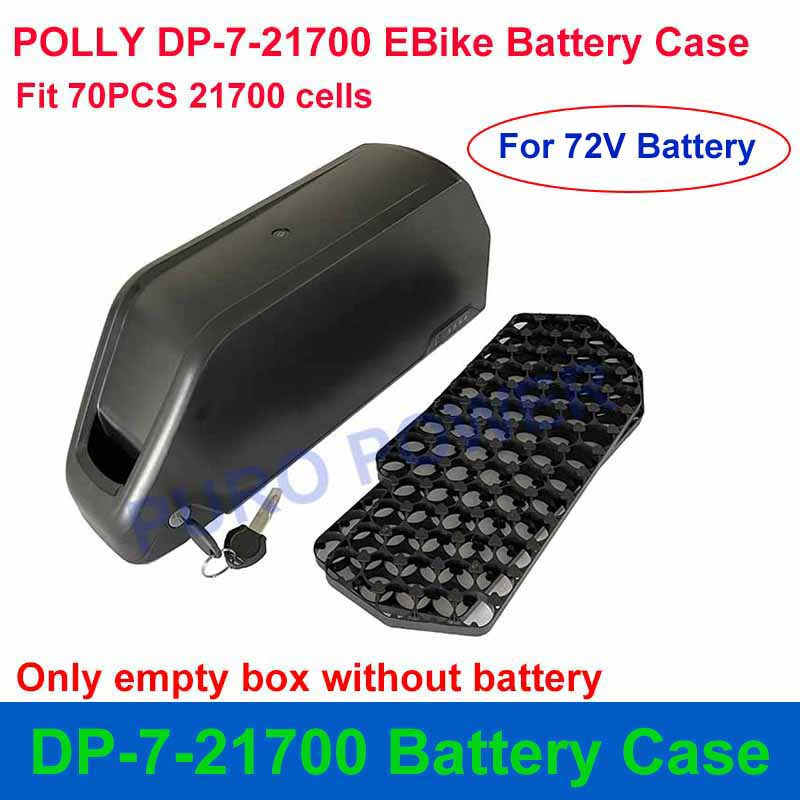 POLLY DP-7-21700 caja de batería compatible con 70 Uds 21700 celdas caja vacía tira de níquel 10S 13S 14S 35A DP-2170-7 para batería DIY 36V 48V 52V: Caqui