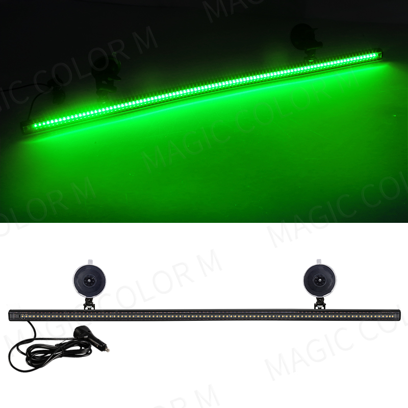 96 LED 3030 perles pare-brise avant lampe clignotante d'urgence voiture lampe stroboscopique barre feu de signalisation Auto toit voyant d'avertissement 12V: green