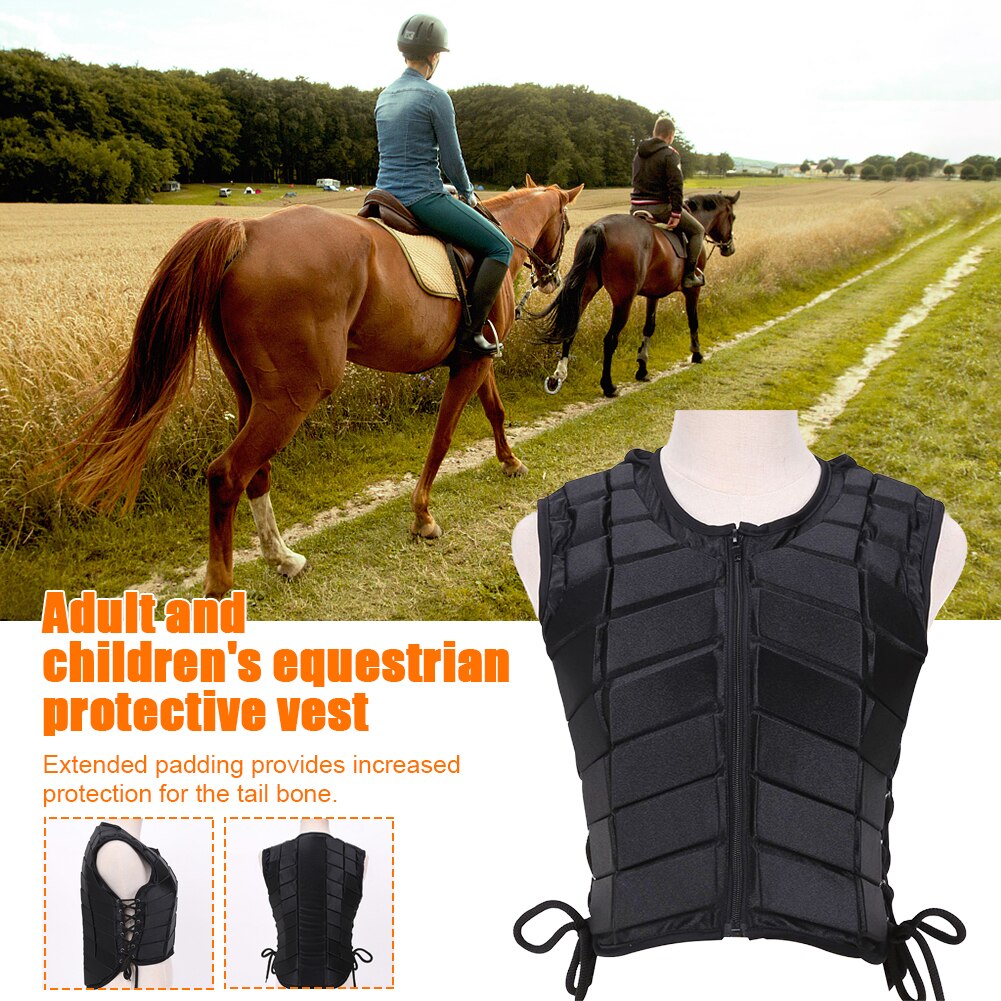 Unisex Damping Adult Safety Armor Equestrian Horse Riding Eventer Outdoor Vest Body Protective Children Sports EVA Padded