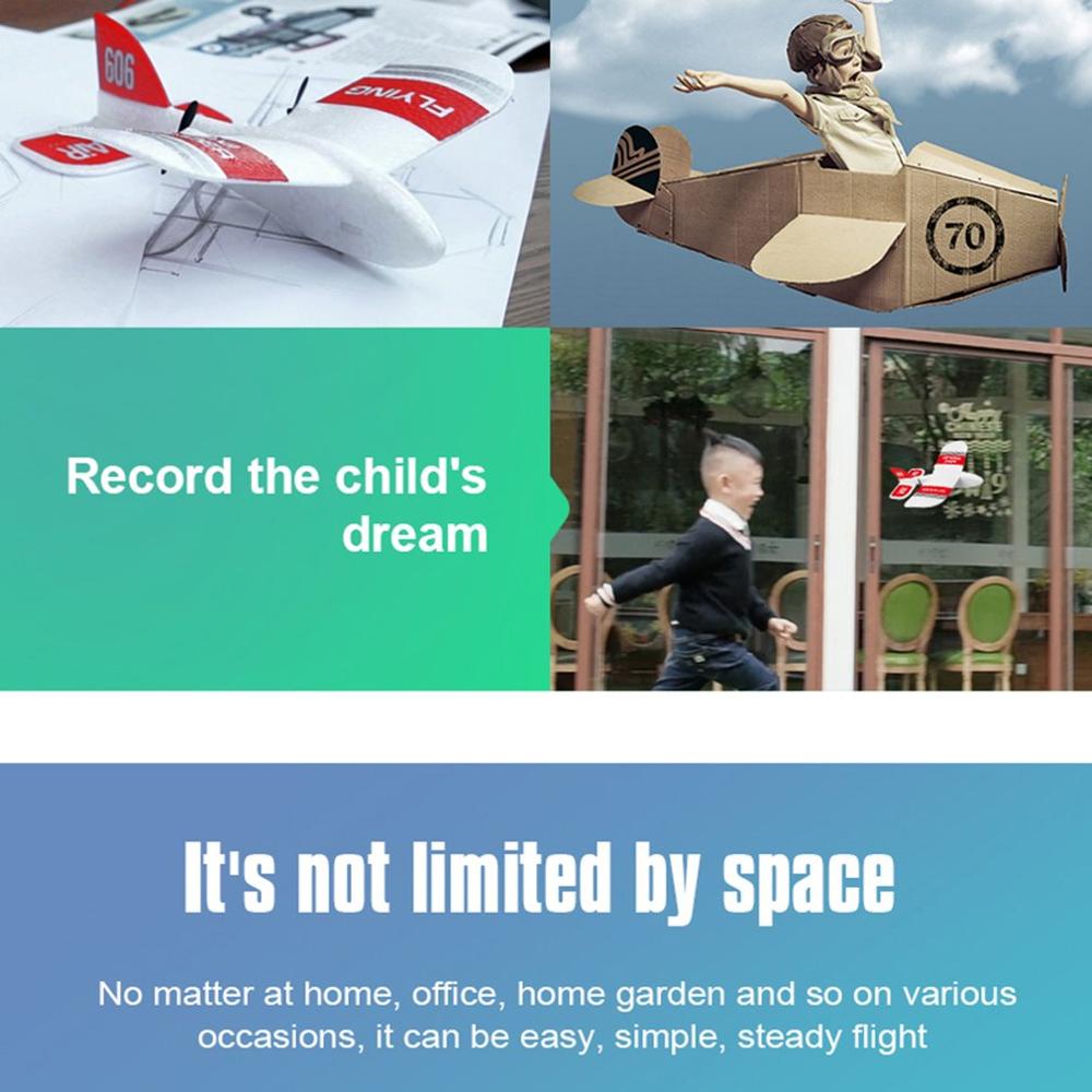 KF606 RC Airplane Flying Aircraft EPP Foam Glider Toy Airplane Rc 2.4Ghz 15 Minutes Fligt Time Foam Plane Toys For Kids