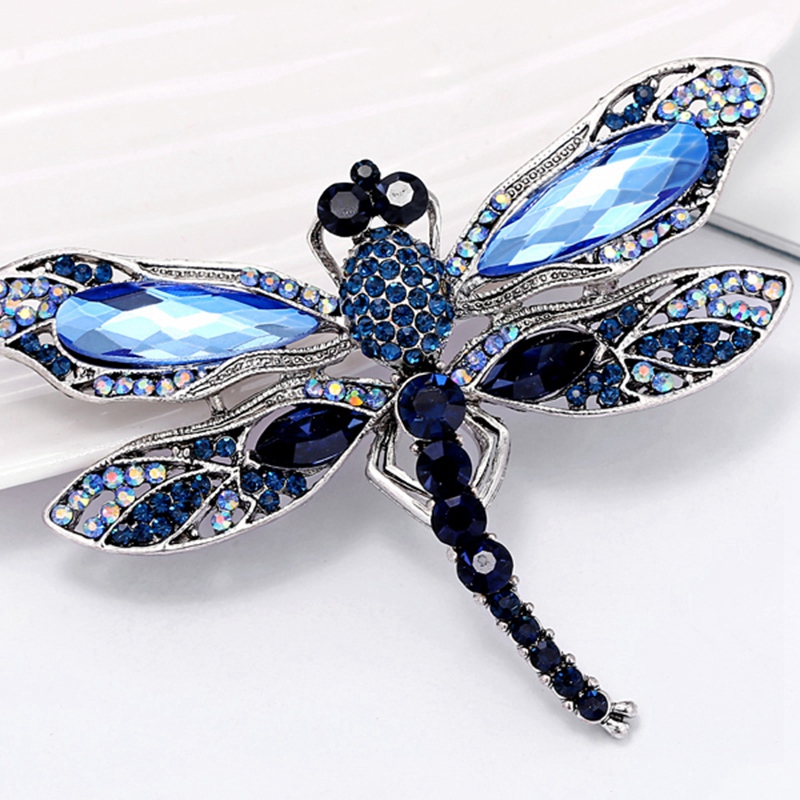 Vintage Dragonfly Brooches For Women Large Insect Brooch Pins Dress Coat Accessories Cute Jewelry