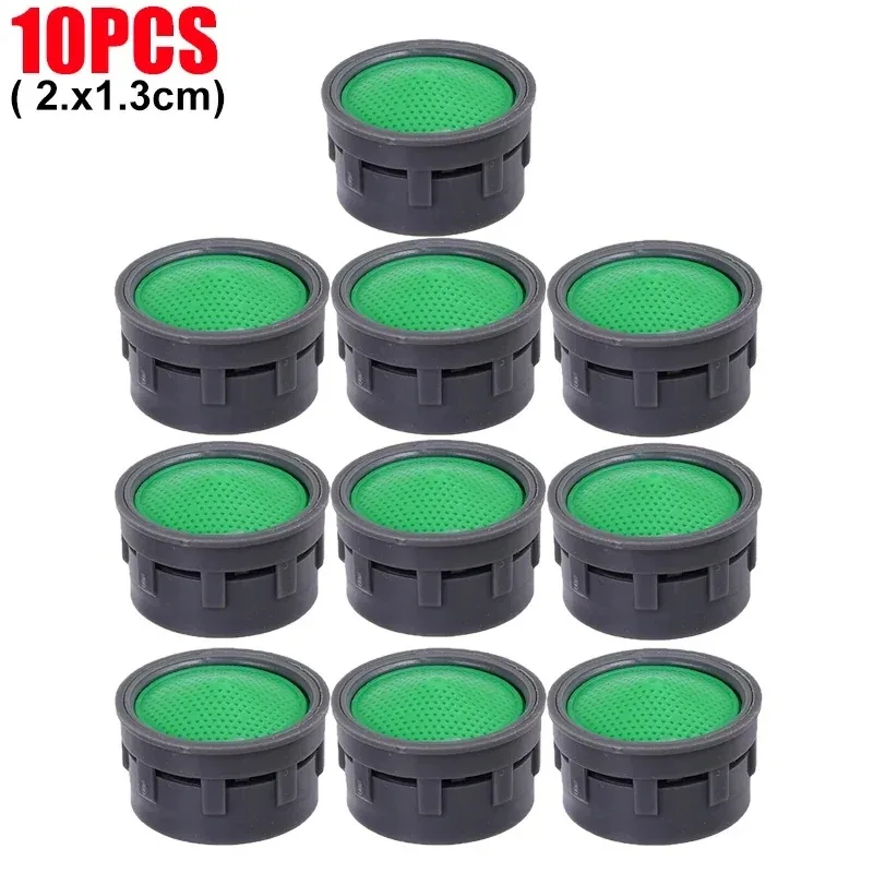 Aireador de grifo, boquilla de repuesto de inserción de plástico, filtro, limitador de flujo, antisalpicaduras, accesorios para lavabo, 50/5 Uds.: YELLOW