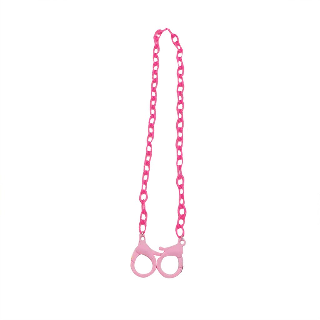 Gezichtsmasker Lanyard Handy & Handig Veiligheid Masker Rest & Houder Touw Opknoping Chain Hals Opknoping Sujeta Mascarillas Salvaorejas: Hot Pink