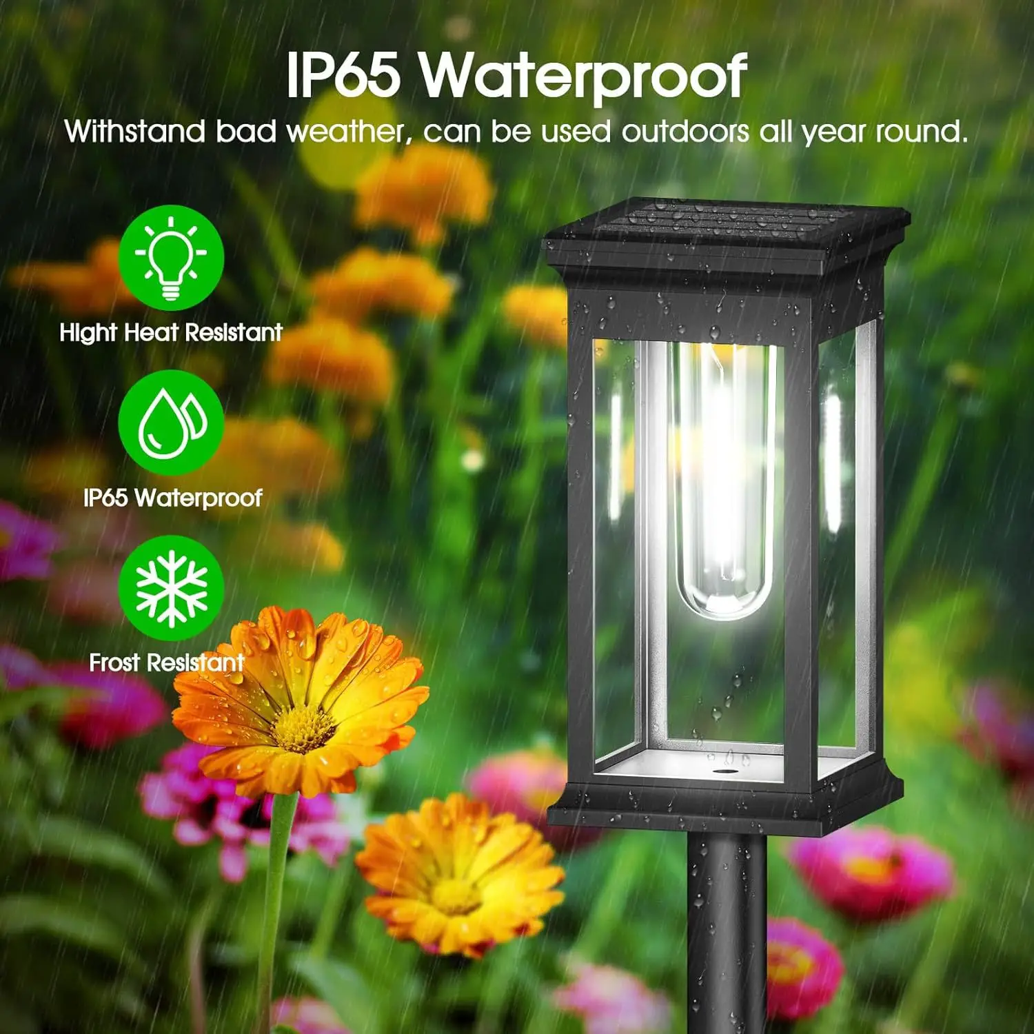 Solar Pathway Lights Outdoor Solar Pathway Garden Lamp Waterproof Landscape Lights Walkway Driveway Lawn Patio Garden Decor: Blue / 16-20W