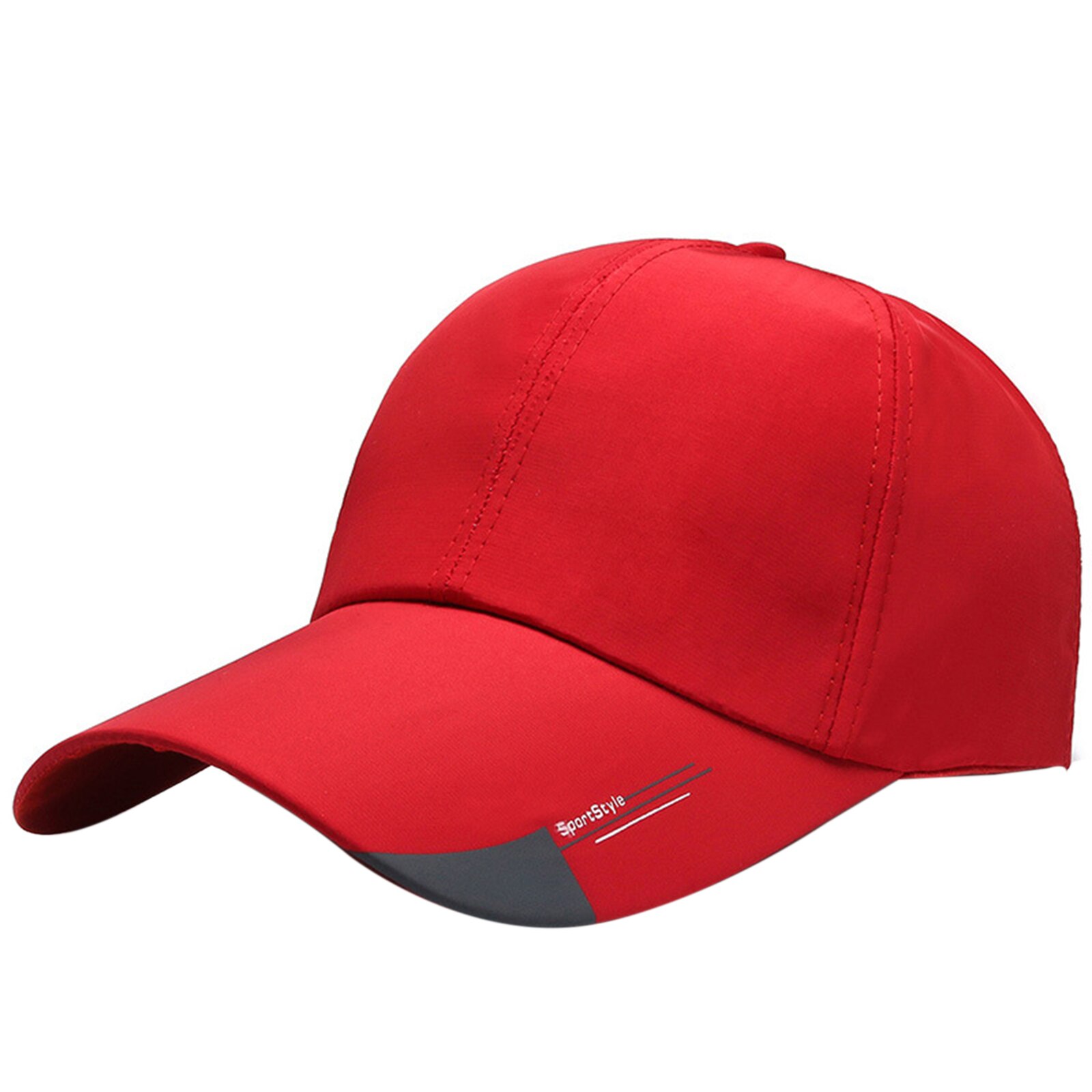 Männer Koreanische Baseball Kappe Im Freien Angeln Hut Brief Drucken Dad Hut AdjustableStreet Hüfte Hop Trucker Cap Baseball Hüte: Rot