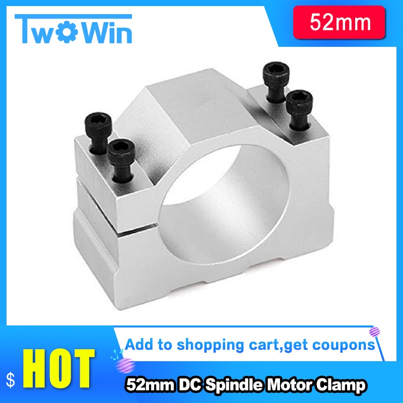 52mm DC Spindle Motor Clamp Mount Bracket Diameter 52mm with Screws for 300w 400w 500w Electric Motor