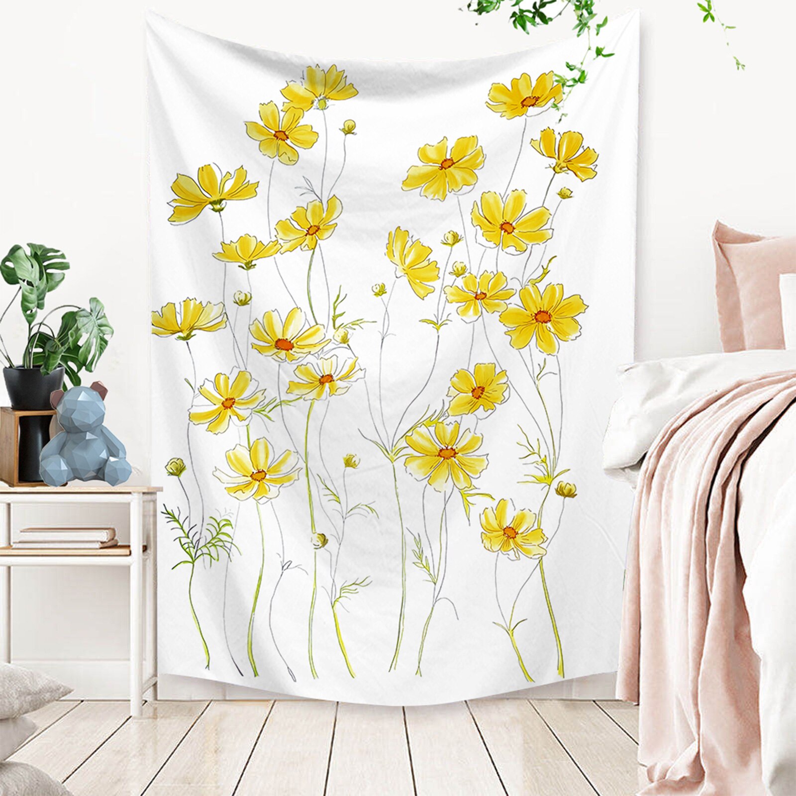 Gobelin wzór kwiatowy w stylu klasyczny czeski kształt prostokąta domu tło dekoracji tkaniny 95*73cm