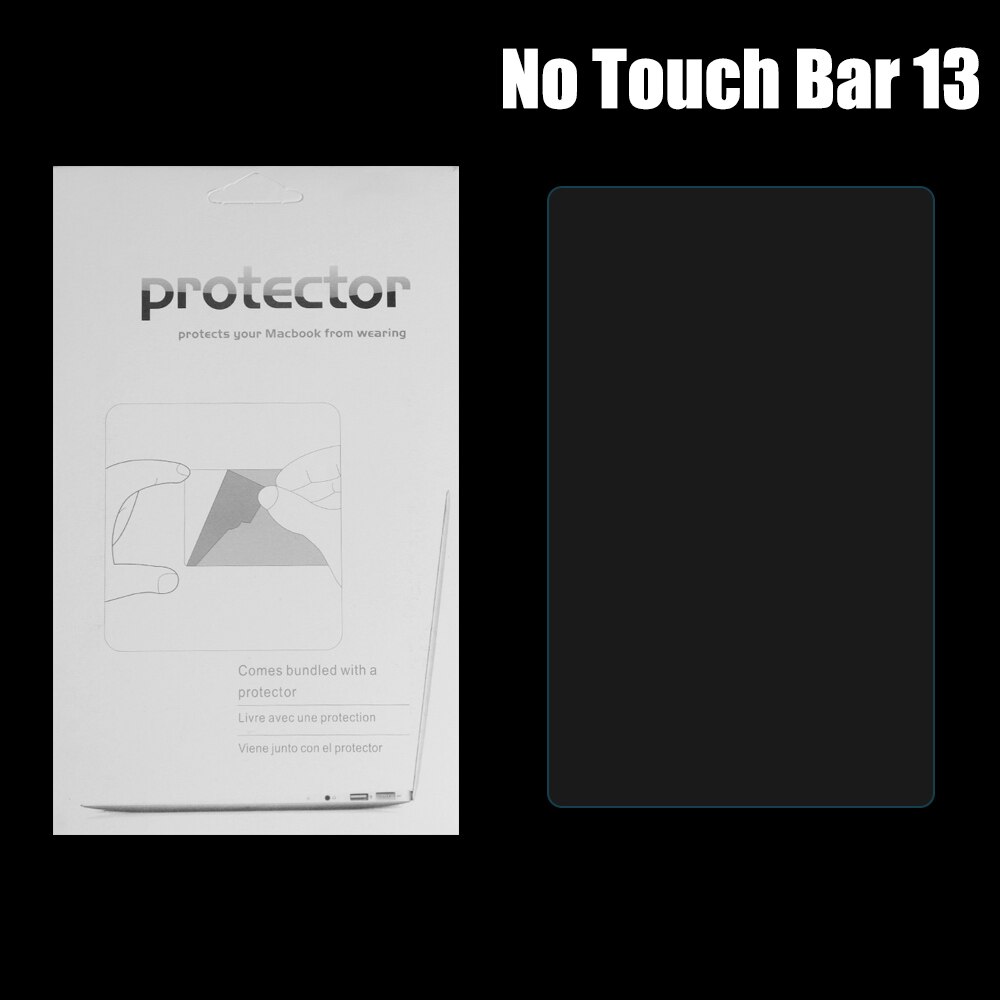 Film de Protection tactile Transparent pour ordinateur portable, couverture de clavier Macbook Air, haute définition, étanche à l&#39;eau et à la poussière: No Touch Bar 13