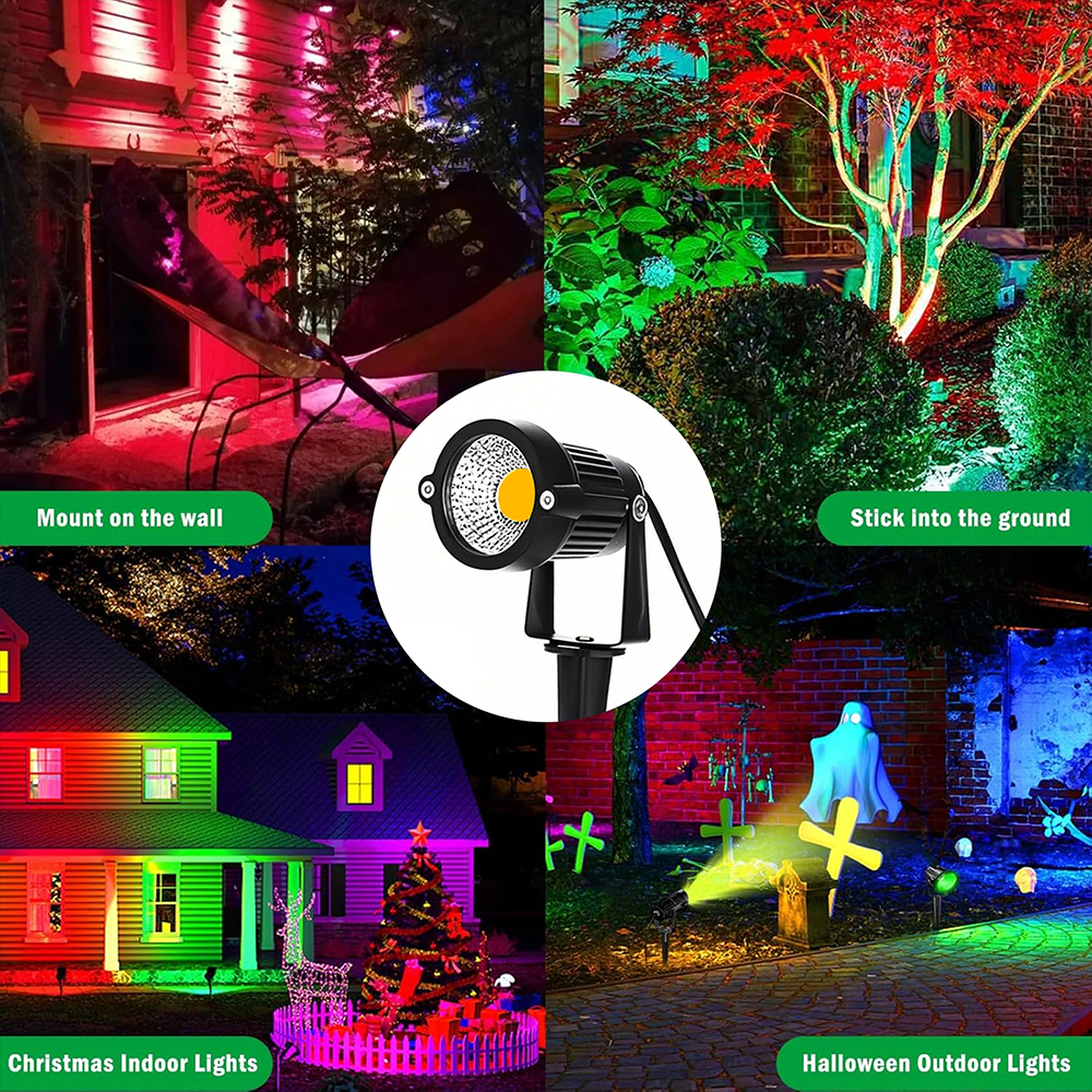 Led havebelysning 5w udendørs græsplænelampe vandtæt belysning havesti spotlights  ac85v-265v dc12v