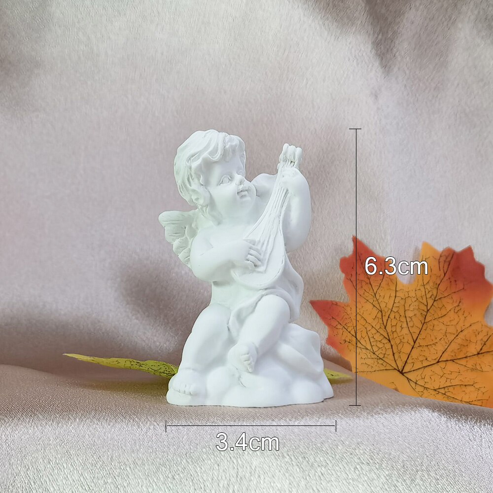 Photography Props Photo Shoot Mini Plaster Head Model Series Mythology Avatar Apollo Roman Columns fit for Jewelry Cosmetics Toy: Cherub 1