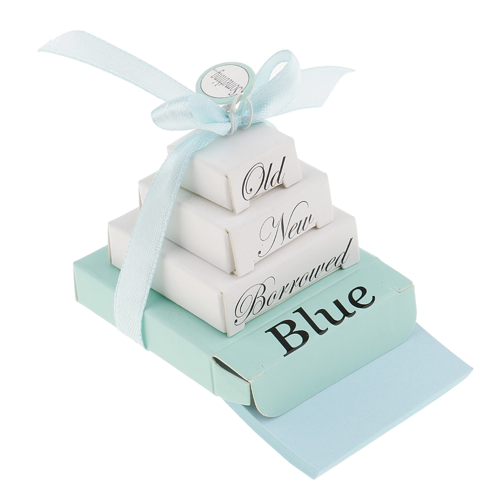 Wedding Note Planner Boxes Special Mini Nesting Box Bridal Something Old Borrowed Blue Note Planner