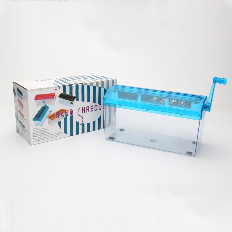 Huishoudelijke Mini A4 Papier Kleine Strip Handleiding Shredder Dagelijkse Financiële Bill A4 Papier Shredder Hand Aangezwengeld Draagbare
