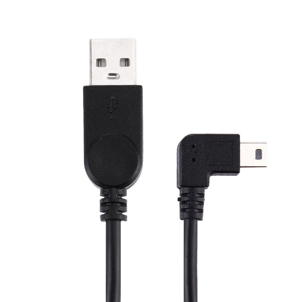 NUOLIANXIN Mini USB 5pin Maschio A Sinistra Ad Angolo di 90 gradi a USB 2.0 maschio cavo di dati