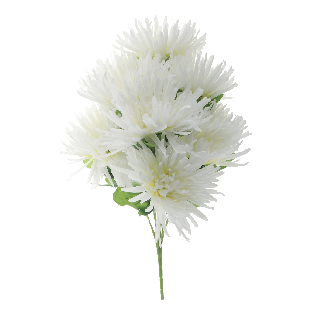 Zijde Grave Chrysant Bloem Boeket Arrangement Begraafplaats Graveside Bloemen Decoratie