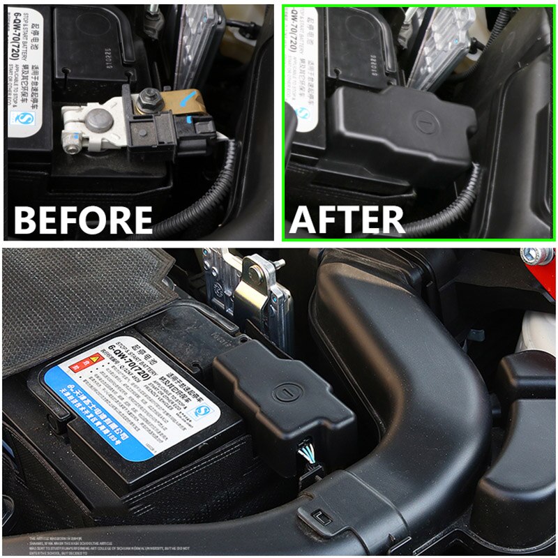 Til nissan qashqai  j11 rogue sportbil motor batteri anode negativ elektrode pol beskyttelsesdæksel ramme trim bakke