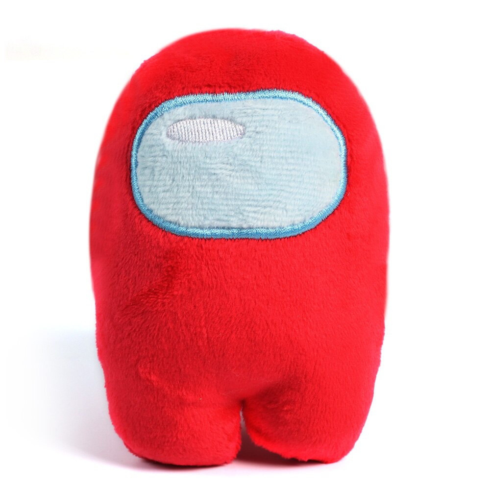 10Cm Mooie Onder Ons Pluche Speelgoed Zachte Effen Kleur Creatieve Reliver Stress Speelgoed Grappige Leuke Plushie Game Pop Kids: red