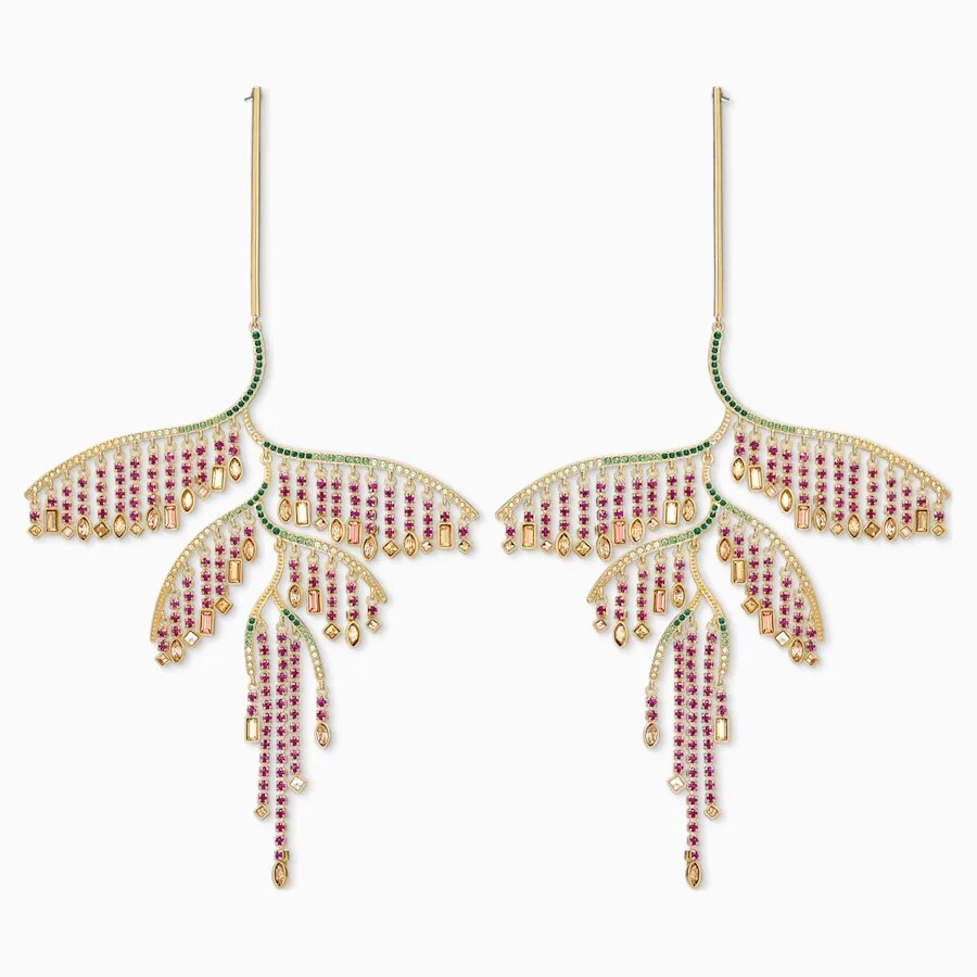 Swarovskis Original 1:1 tropisch Ahorn Blatt und Papagei Sammlung einstellen Schmuck einstellen Halskette und Armbinde Damen: 5512463