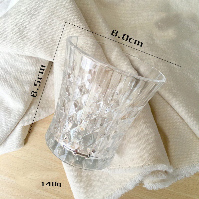 Tres tazas de vela perfumadas vela aromática diy contenedor de cera de soya diy contenedor taza material encerado tarro de vela vacío: D section of three