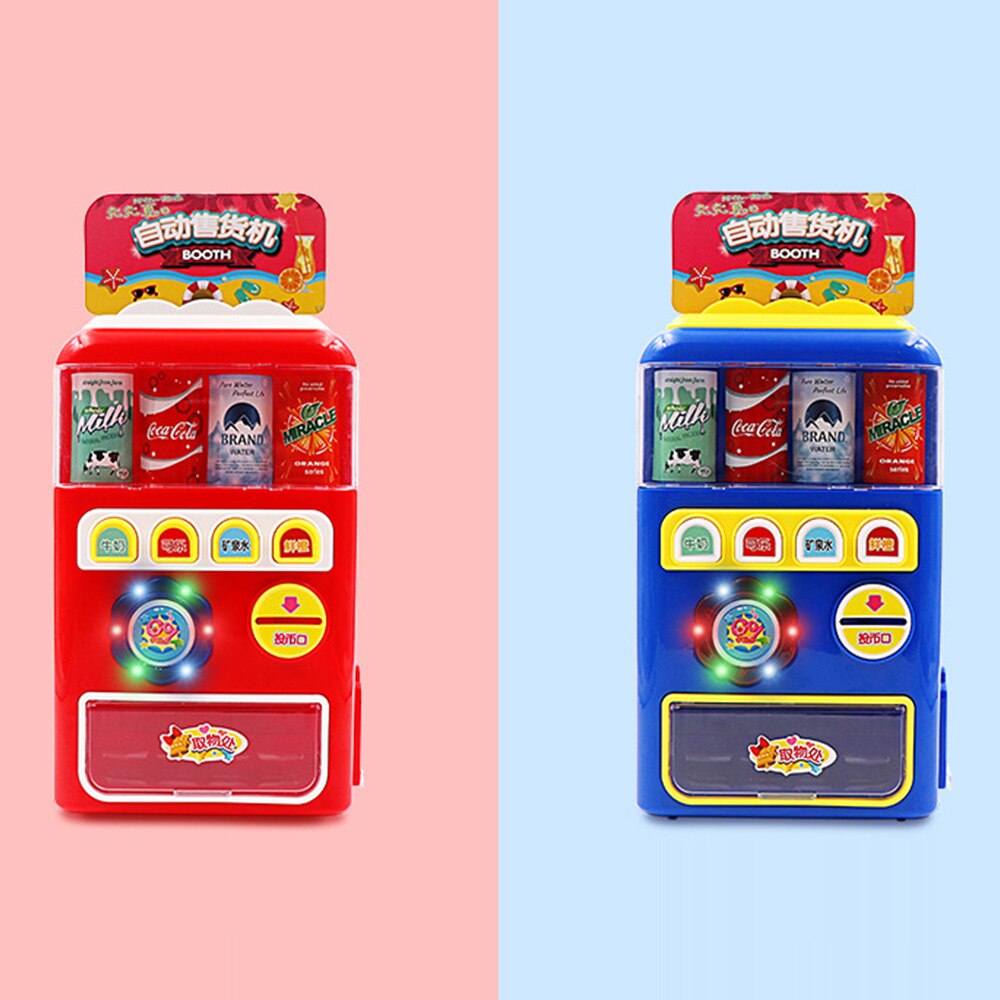 Enfants boisson distributeur automatique jouet Simulation supermarché caisse enregistreuse Preten jouer jouet monnayeur distributeur automatique enfants