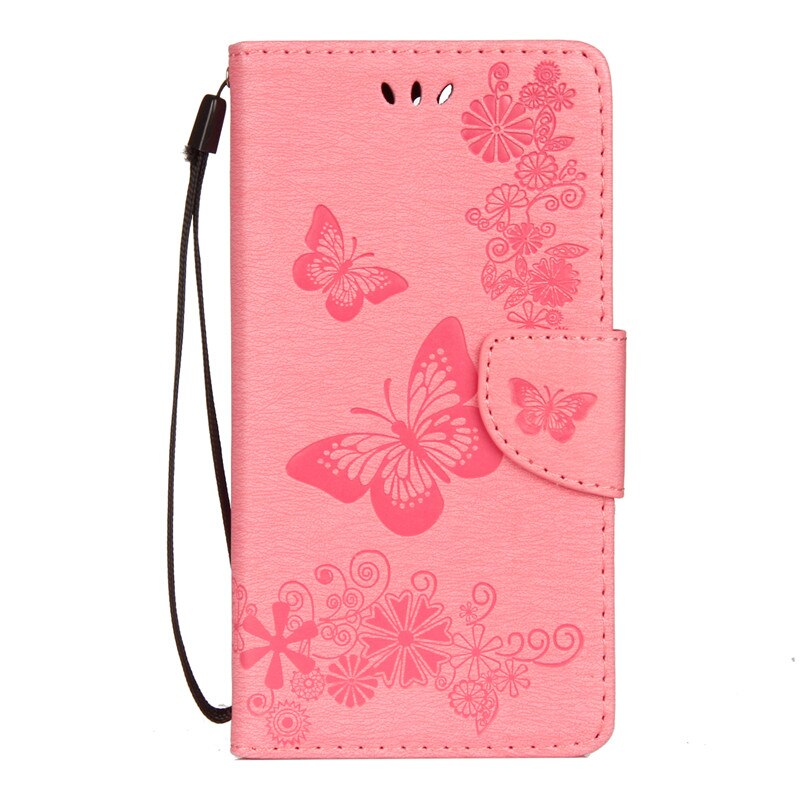 per Samsung galassia A02S custodia SM-A025 etui per Samsung A02S A02 S A 02 S portafoglio Flip coperchio Galaxya02s retrò farfalla pelle Capa: Colore rosa