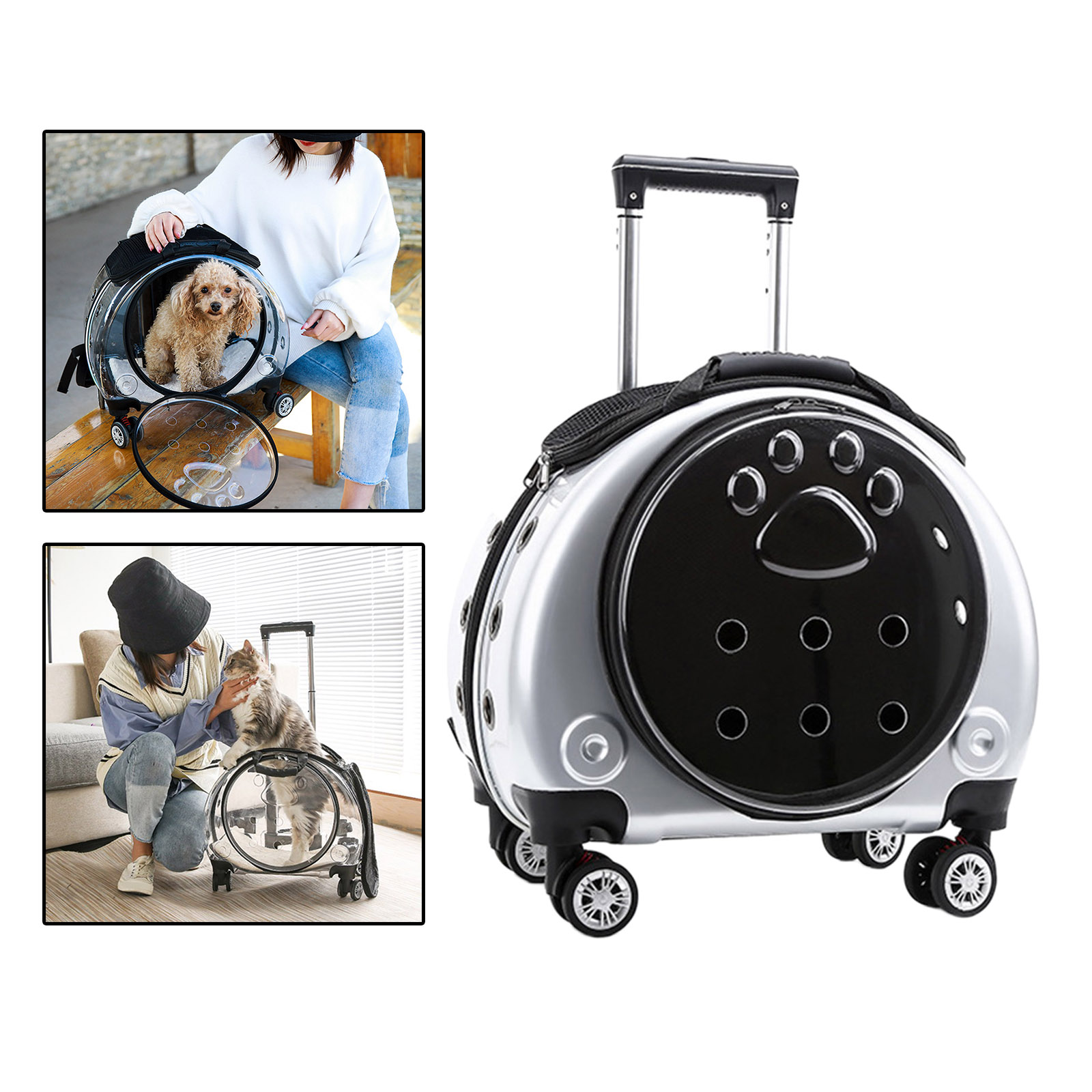 Pet Carrier Outing Backpack Astronaut Trolley Case Puppy Dog Bag